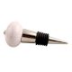 White And Pink Crackle Ceramic Wine Stopper